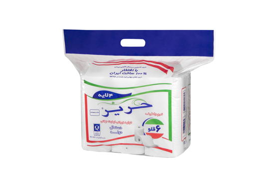 تصویر از دستمال حوله حریر 4لایه 6قلو