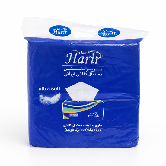 تصویر از دستمال کاغذی اقتصادی حریر 10 عددی